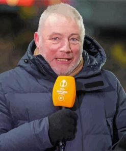 Scottish Football Icon Ally McCoist Paint By Numbers