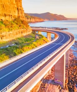 Sea Cliff Bridge Wollongong Adventure Paint By Numbers