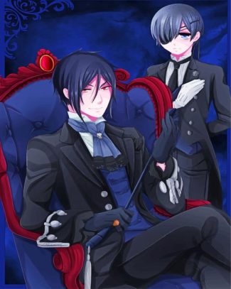 Black Butler Sebastian Ciel Paint By Numbers