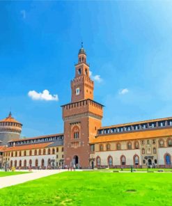 Milan Sforzesco Castle Paint By Numbers