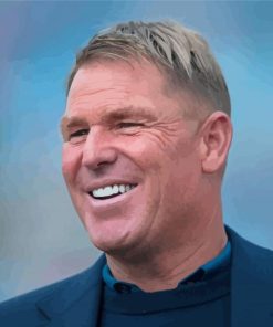 Shane Warne Cricket Legend Paint By Numbers