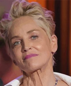 Sharon Stone Women Paint By Numbers