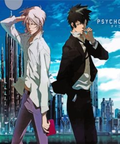 Shinya Kogami & Shougo Makishima Anime Paint By Numbers