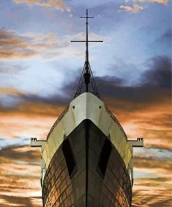 Ship Prow at Sea Paint By Numbers