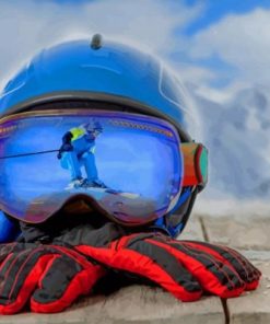 Skiing Gear Paint By Numbers