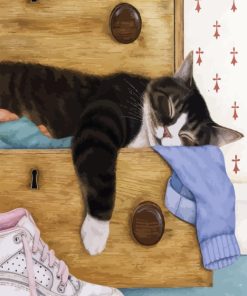 Sleepy Kitten Artistry Paint By Numbers