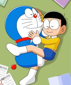 Sleepy Doraemon Paint By Numbers