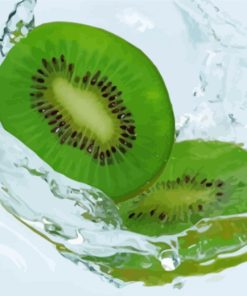Sliced Kiwi Fruit Paint By Numbers