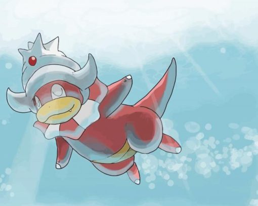 Slowking-Underwater-art-paint-by-numbers