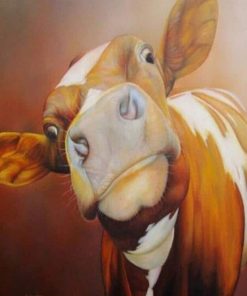 Abstract Cow Calf Paint By Numbers