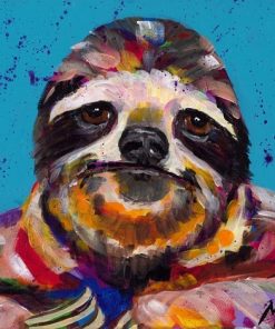 Smiling Sloth Animal Paint By Numbers