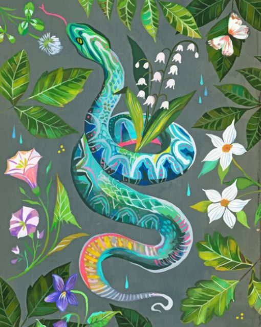 Snake-Art-paint-by-numbers