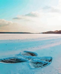Winter Snow Angel Paint By Numbers
