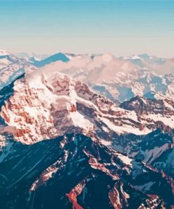 Andes Snowy Peaks Paint By Numbers