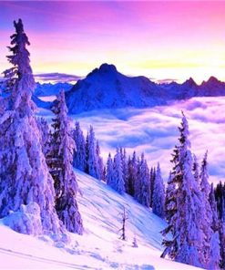 Serene Mountain Landscape Paint By Numbers