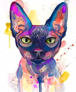 Colorful Sphinx Cat Paint By Numbers