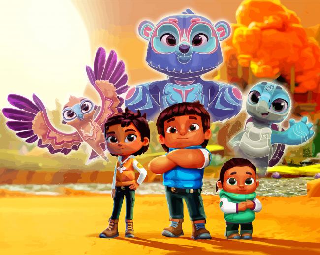 final Spirit Rangers Animation paint by numbers artwork