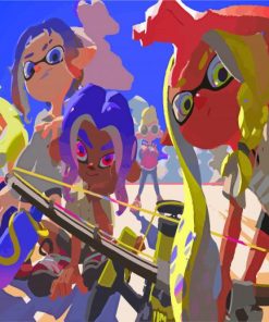 Splatoon 3 Video Game Paint By Numbers