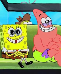 Spongebob and Patrick Friendship Paint By Numbers