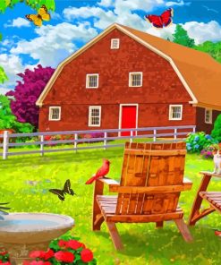 Spring Countryside Paint By Numbers