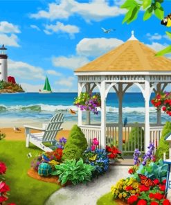 Beachside Blossom Paint By Numbers
