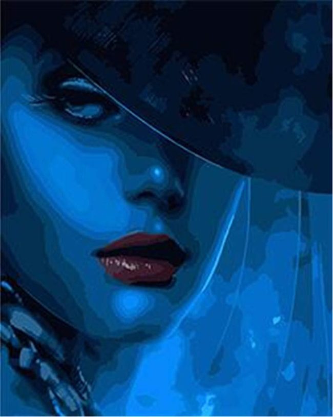 Mysterious Woman Paint Kit Paint By Numbers