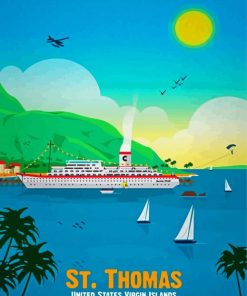 Saint Thomas Island Paint By Numbers