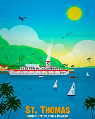 Saint Thomas Island Paint By Numbers