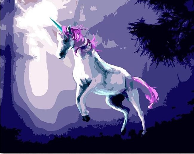 Magical Unicorn Fantasy Paint By Numbers