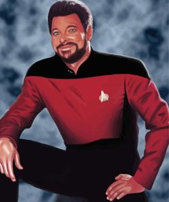 Commander Riker Star Trek Paint By Numbers