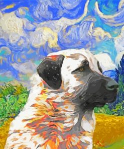 Anatolian Shepherd Starry Night Paint By Numbers