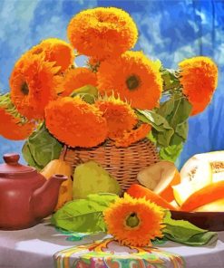Floral and Fruit Still Life Paint By Numbers