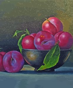 Juicy Plum Still Life Paint By Numbers