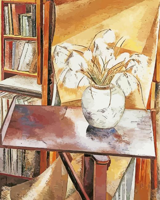Finalizing Paul Nash Still Life Paint By Numbers artwork