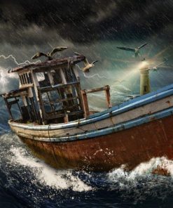 Stormy Seascape Paint By Numbers