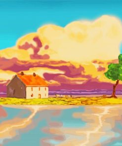 Studio Ghibli Anime Scenery Paint By Numbers