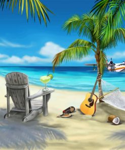 Sunny Beach Escape Paint By Numbers