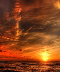 Sunset Beach Landscape Paint By Numbers