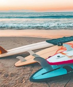 Surfboards Aesthetic Seascapes Paint By Numbers