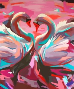 Abstract Swans Paint By Numbers