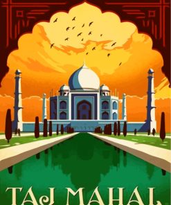 Taj Mahal Paint By Numbers