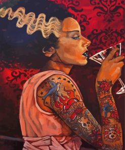 Unique Tattooed Bride Paint By Numbers