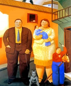 Botero Inspired Family Paint By Numbers