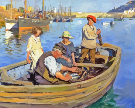 Finalizing Stanhope Forbes Artistry Paint By Numbers artwork