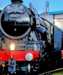 Flying Scotsman Steam Trains Paint By Numbers