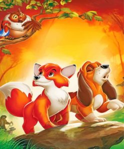 Fox and the Hound Foxes Delight Paint By Numbers