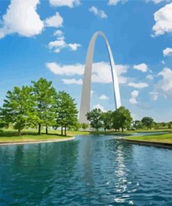 St. Louis Gateway Arch Paint By Numbers