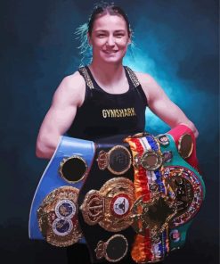 Irish Boxer Katie Taylor Paint By Numbers