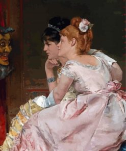 Alfred Stevens Japanese Mask Paint By Numbers