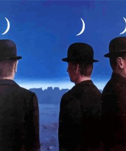 Rene Magritte Men Paint By Numbers